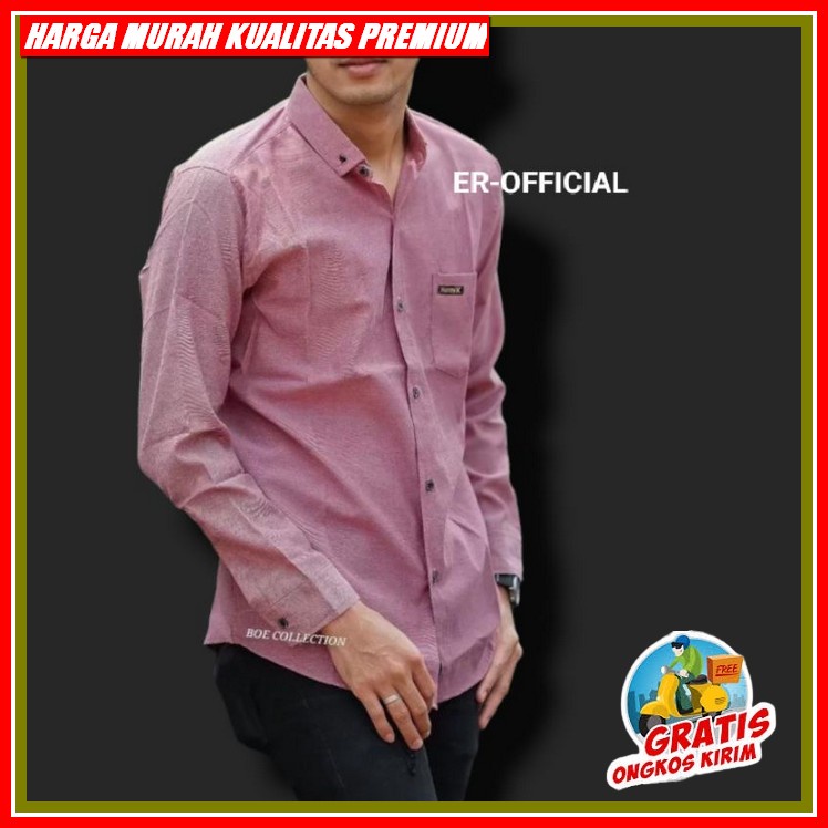 Kemeja Salur Kemeja Casual Kemeja Santai Pria Jumbo Kemeja Pria Terbaru Baju Atasan Laki Laki Kemeja