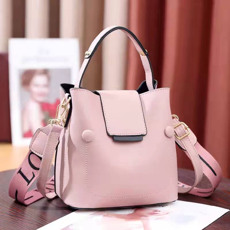 TASHAPPY CR7779 Tas SELEMPANG Bucket Casual Polos Wanita Kekinian Ada 2 Model Tali supplier tas import BQ3462