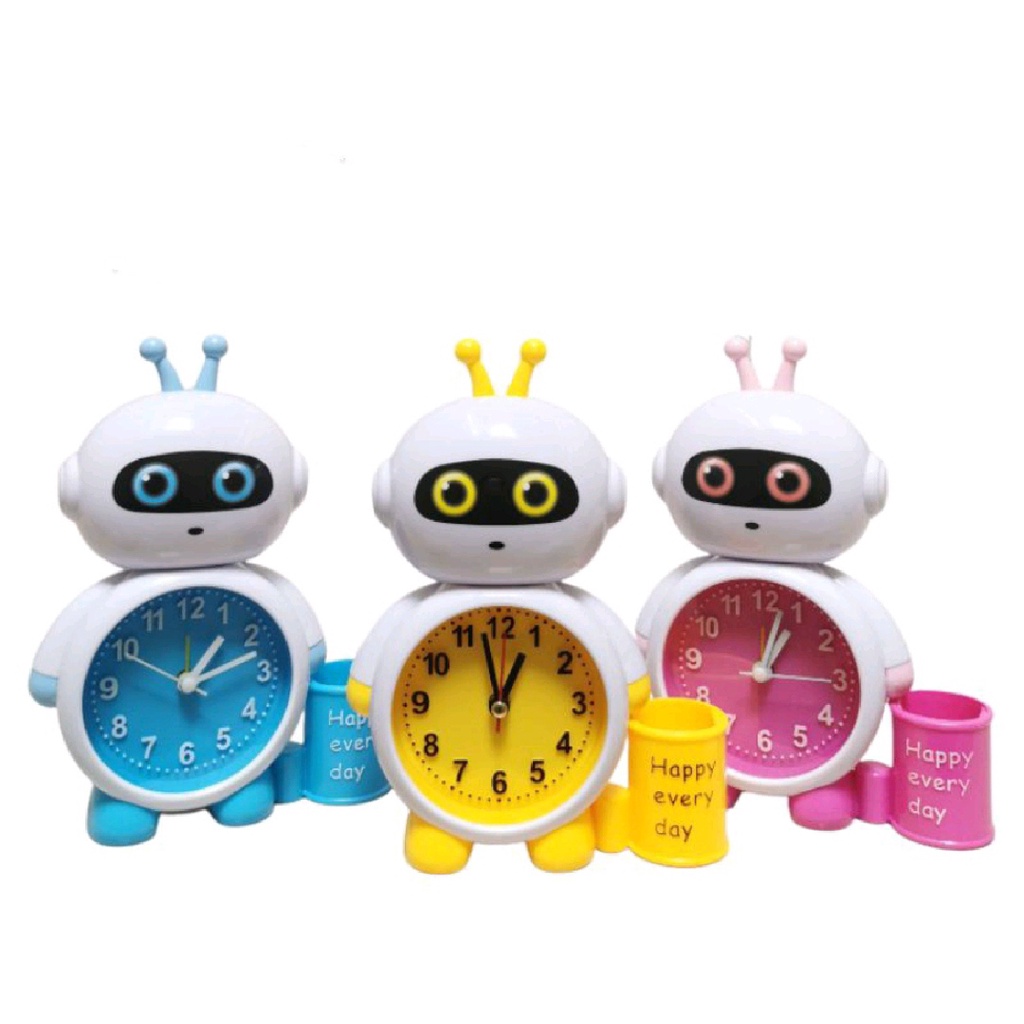 {COD} jam weker / jam beker / jam meja / jam alarm robot 168A