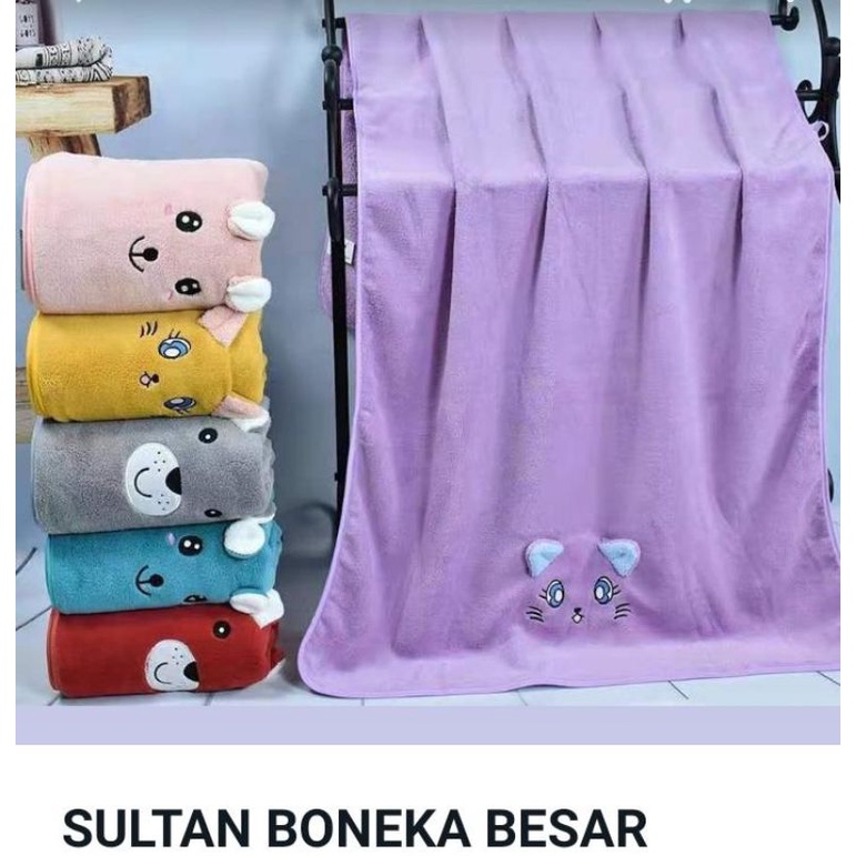 HANDUK  MANDI SULTAN KELINCI BESAR/TOWEL MICROFIBER/LEMBUT