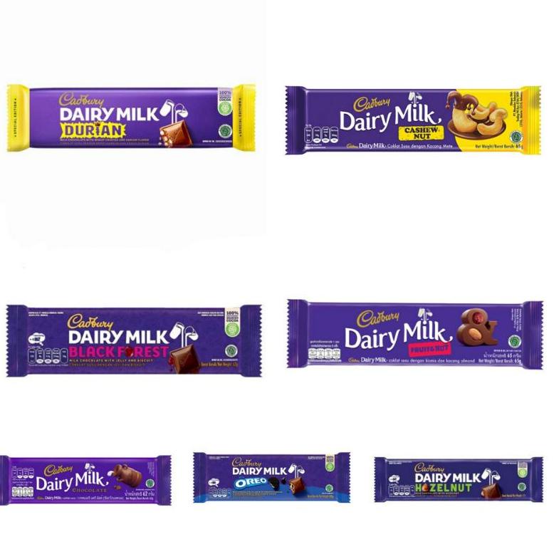 

[KODE IE0J7] ✨NAZILLA✨ CADBURY Dairy Milk Coklat 62gr