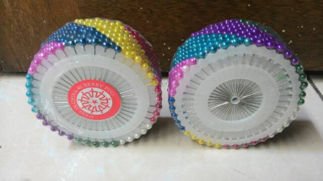 Isi 480 pcs jarum pentul warna warni