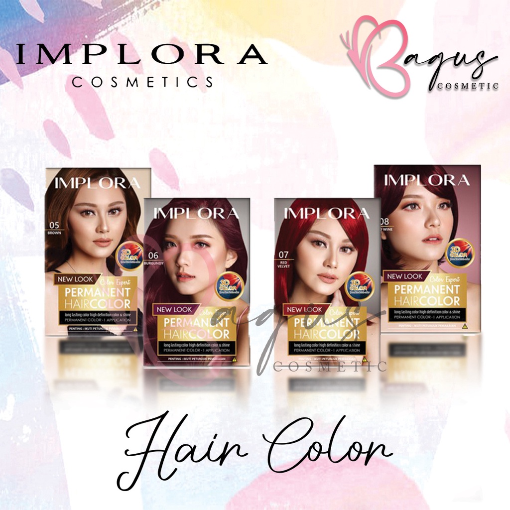 ⭐ BAGUS ⭐ IMPLORA PASTEL HAIR COLOR | Semir Rambut | Pewarna Rambut