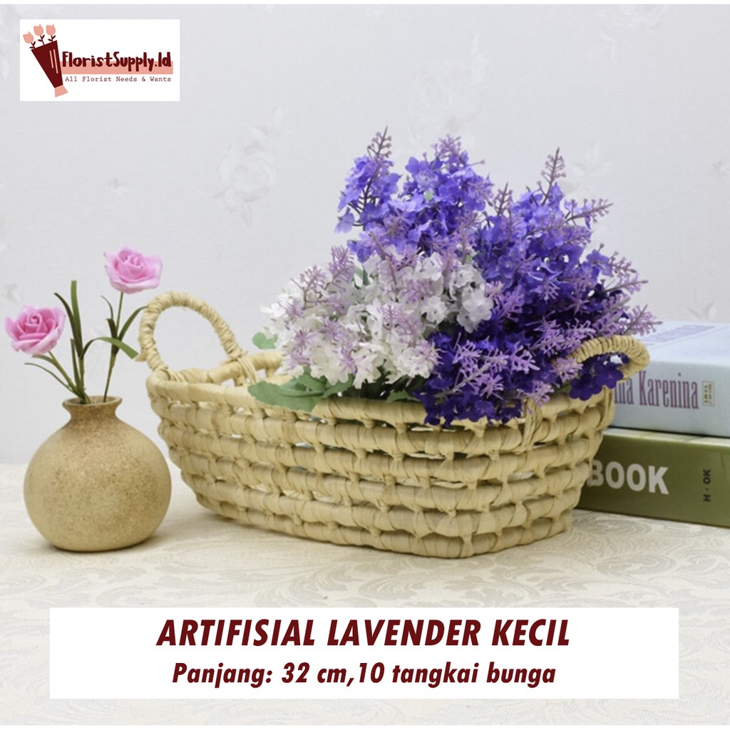 [10 tangkai] Arifisial Lavender Kecil / Bunga Plastik