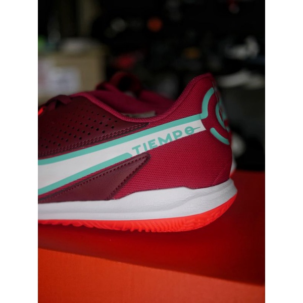 PROMO TERBARU SEPATU FUTSAL NIKE LEGEND 9 ACADEMY IC - RED ORIGINAL BNIB - NIKE TIEMPO