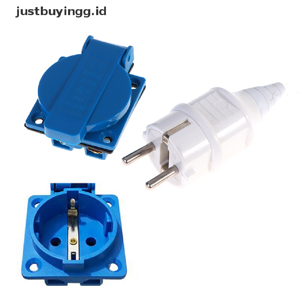 Socket Eu Plug Bahan Tembaga Tahan Air Untuk Industri