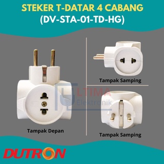 Steker T Multi 4 Lubang Dutron TRM T ARDE SNI 10A 6A Stop Kontak Paralel