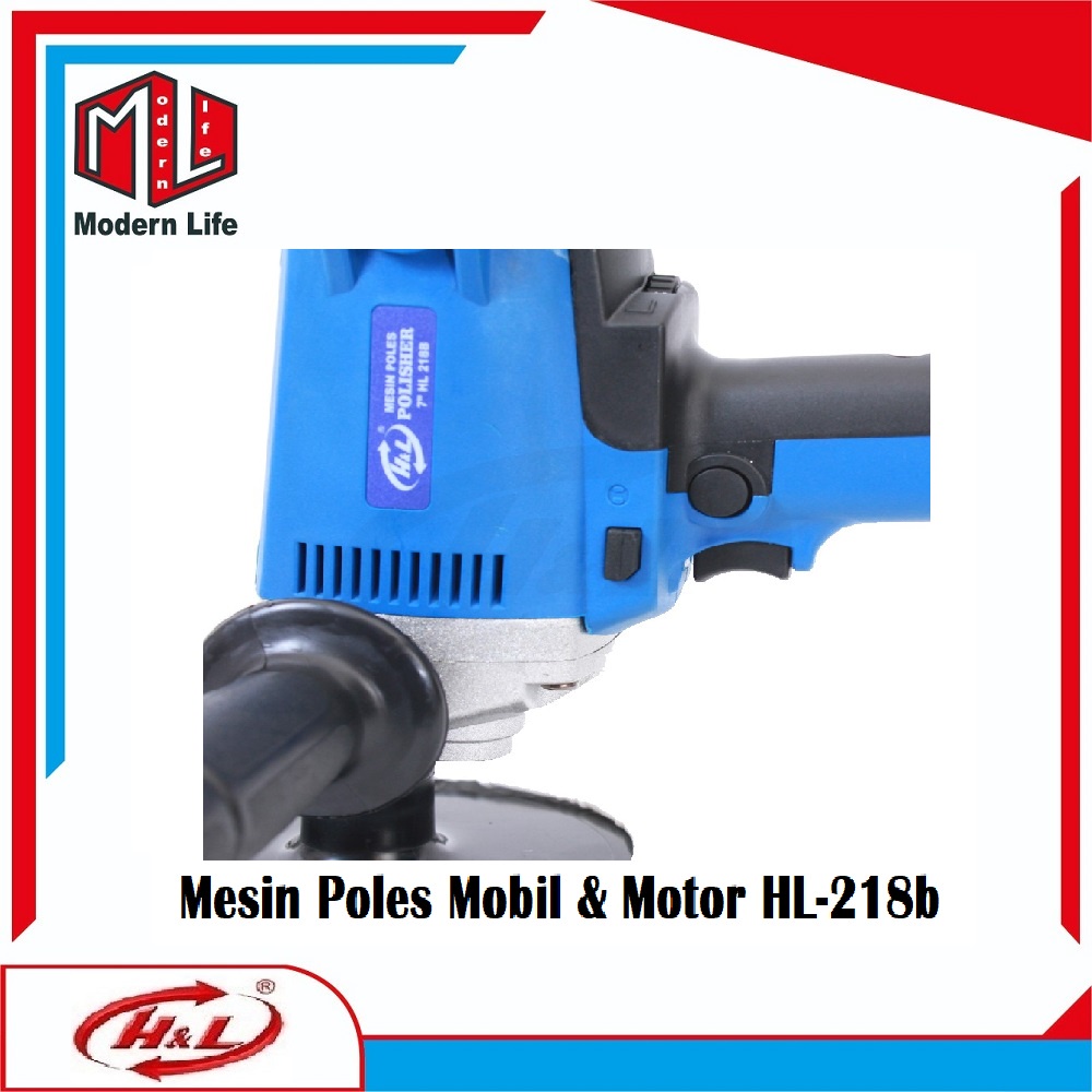 Mesin Poles Mobil Motor Polisher 7&quot; HL 218B Alat Poles Mobil Motor Car