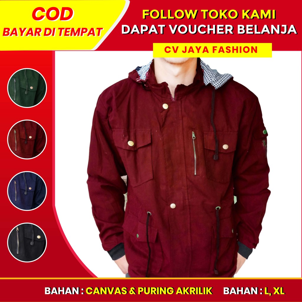 Jaket parka pria terbaru murah kekinian terbaru korean style terlaris