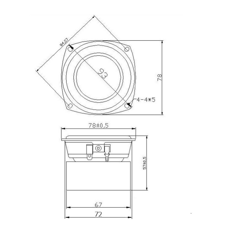 3 inci Speaker  HIFI Sound quality Speaker High End