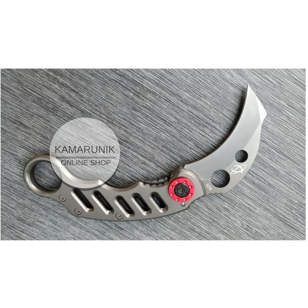 Hot Sale! PISAU LIPAT KERAMBIT MANTIS X05 CK FOLDING KNIFE OUTDOOR SURVIVAL KIT