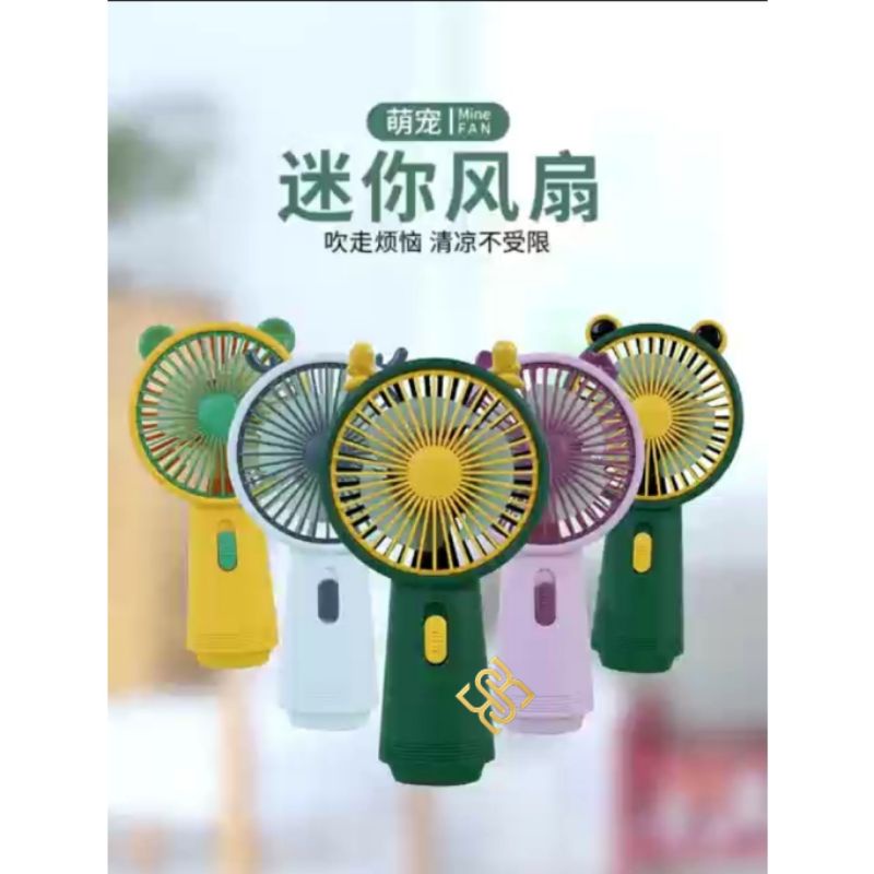 Kipas Angin Genggam Portable SX116 - Handy Mini Fan SX-115 SX-116 Rechargeable - Kipas Angin Mini Karakter