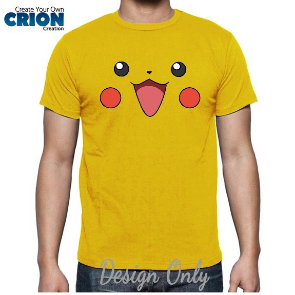 Kaos Pikachu Pokemon Face by Crion