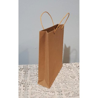 Jual paper bag coklat paperbag polos ukuran 17 x 21 tas kertas samson