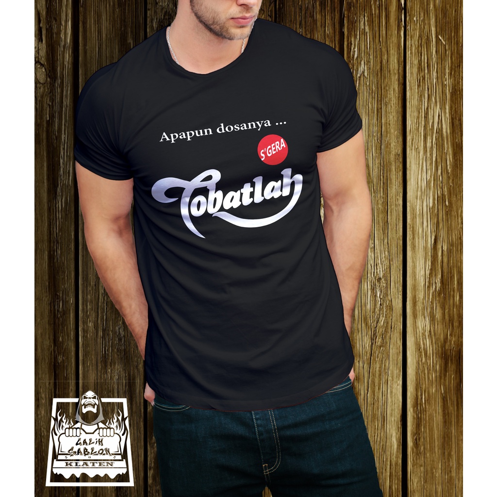 baju kaos dakwah islami warna Hitam pria wanita Terbaru / GALETHA baju distro dakwah Oversize Apapun