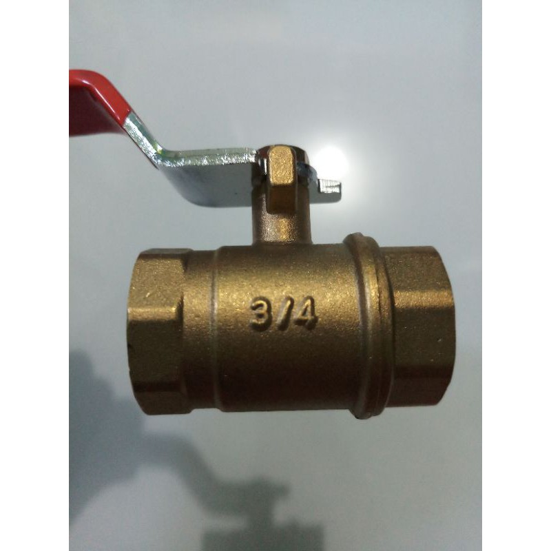 Ball Valve Kuningan / Brass 3/4&quot; (inch) / Stop kran Kuningan