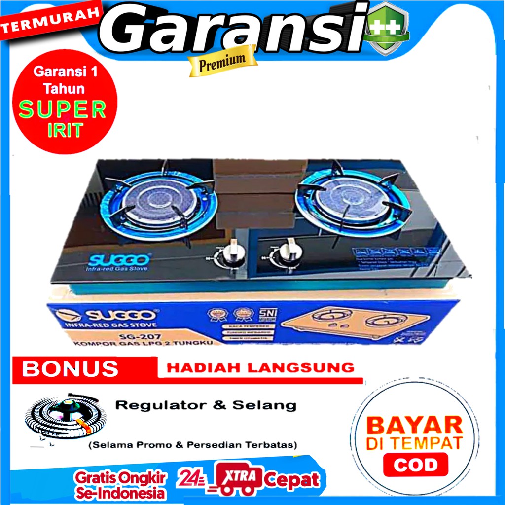 Jual Suggo Kompor Tanam Tungku Gas Stove Sg Infrared Kaca