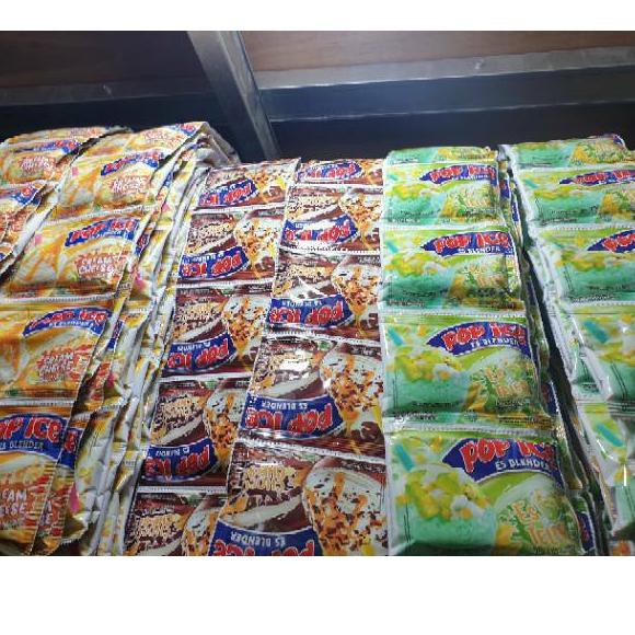 

PROMO BESAR KODE-234 POP ICE RASA BARU CREAM CHEESE RASA,CHOCO CHEESE, ES TELER /POP ICE 1 RENCENG I