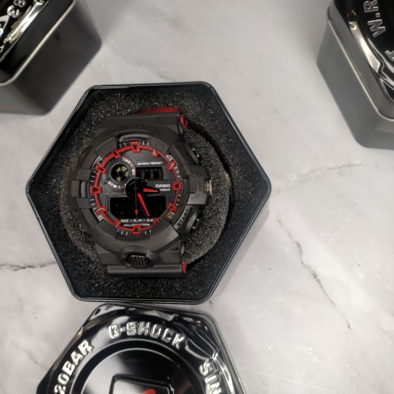 JAM TANGAN G-SHOCK TALI DUA WARNA FREE BOX