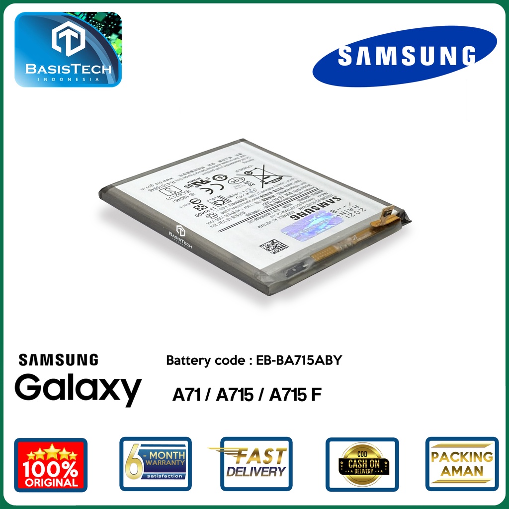 BATERAI SAMSUNG A71 - A715 - A715F - EB-BA715ABY - ORI