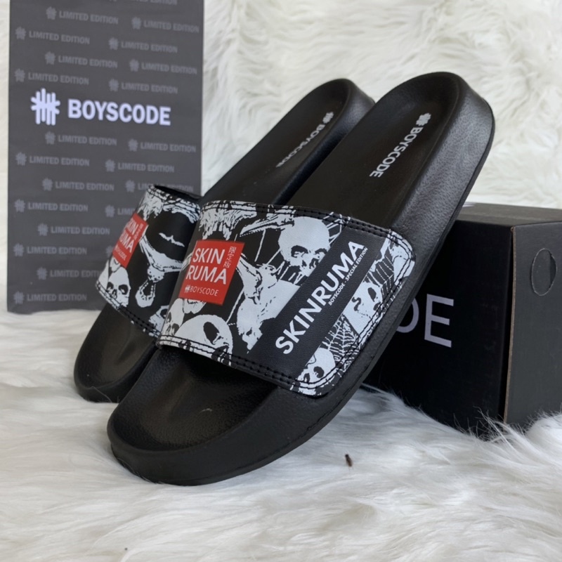 SANDAL SLOP PRIA WANITA BOYSCODE SKINRUMA TYPE 36/ SENDAL FLIP FLOP PRIA WANITA MURAH BERKUALITAS