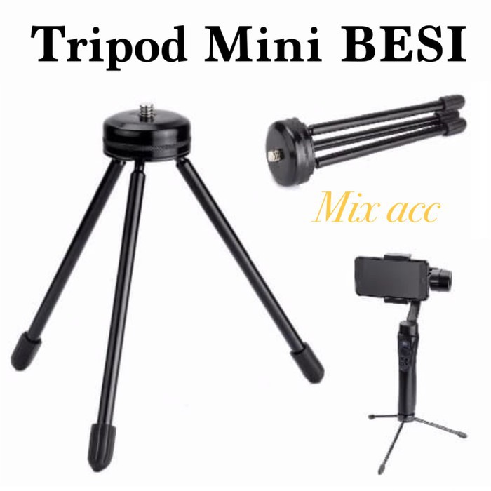 TP-002 Tripod mini BESI stabil dan kuat DSLR camera hp ring light pod