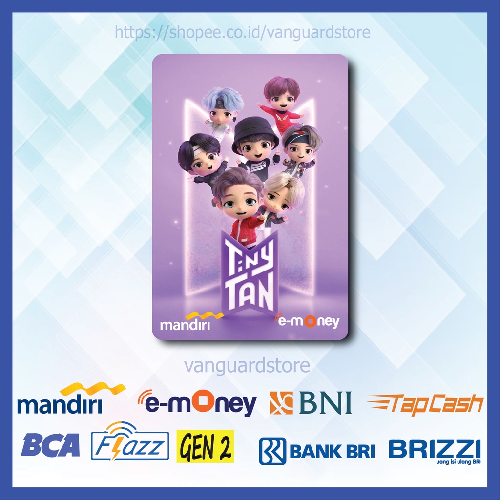 KARTU E MONEY E TOLL KOREA TINY TAN BTS KPOP EMONEY MANDIRI FLAZZ BCA BNI TAPCASH BRIZZI BRI - 1 SISI