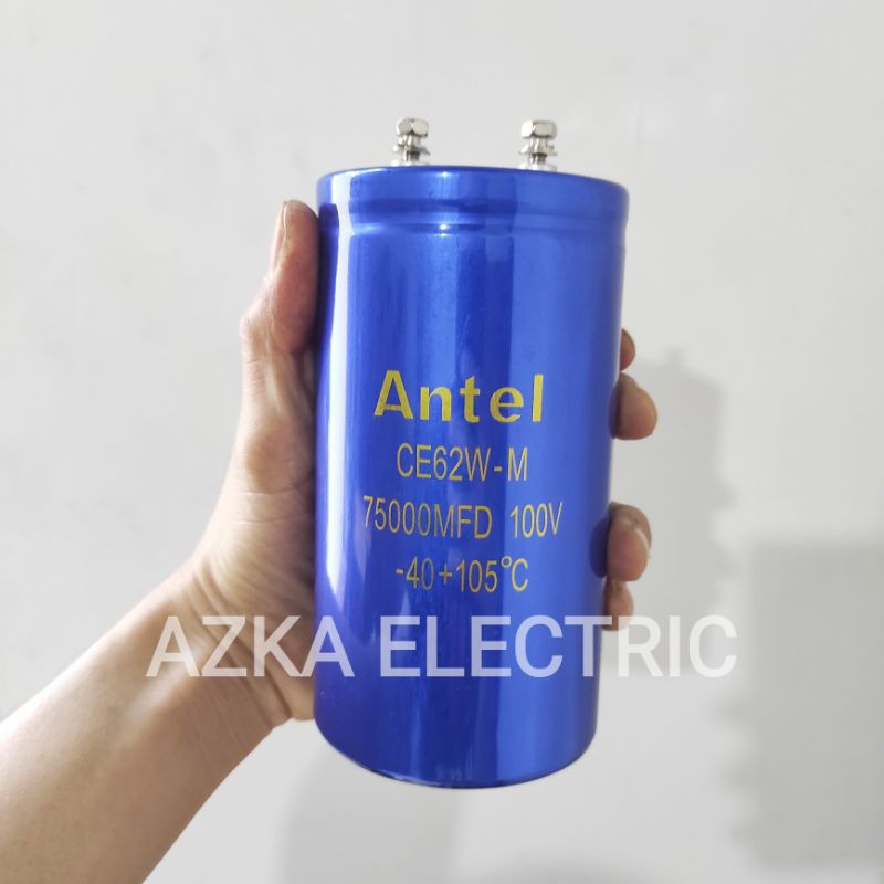 Elco Capacitor Kapasitor 75000uF 100V Antel