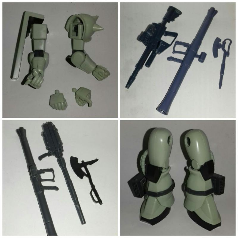 Parts Hands , Legs & Weapon HG Zaku 1/144 Bandai
