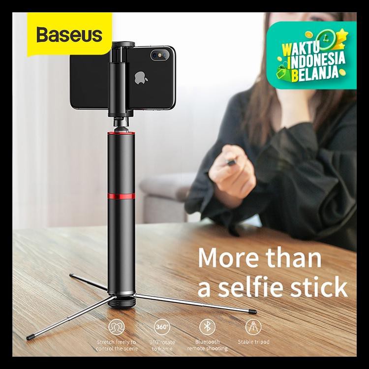 Baseus Selfie Stick / Tongsis Bluetooth Shutter Tripod Holder Kode 1402