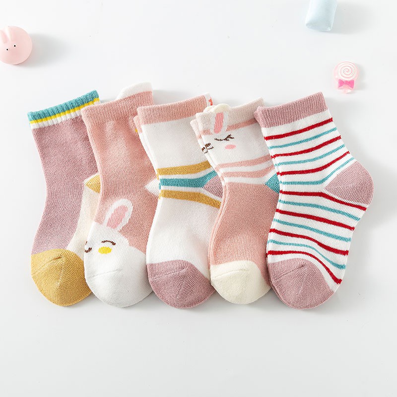 Kaos Kaki Bayi Newborn Motif Lucu Boy Girl isi 3 Pasang