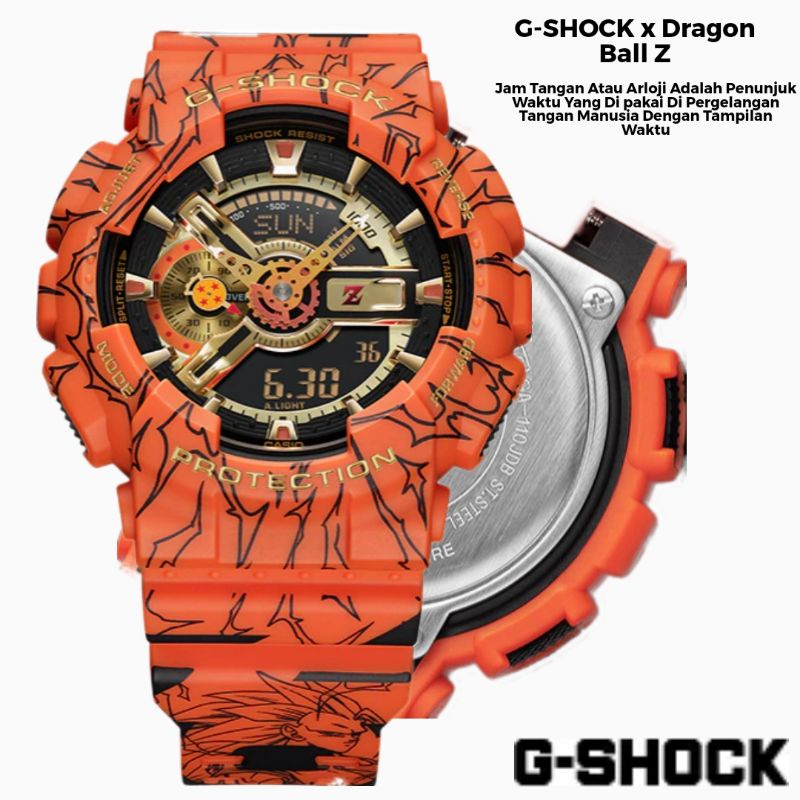 Jam Tangan Pria / Cowok Casio Gshock ga 110 / ga110 Dragon Ball ori bm