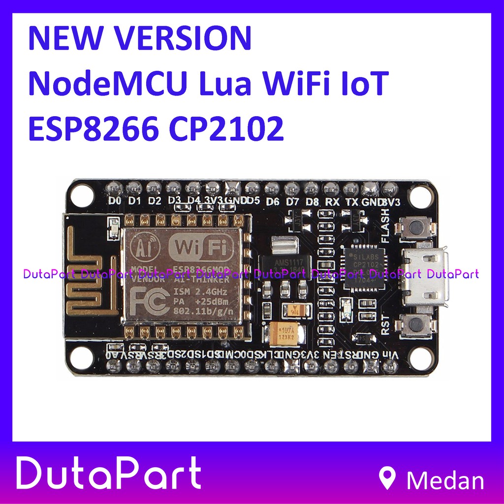 New Version NodeMCU Amica Lua WiFi IoT ESP8266 CP2102 Arduino Board