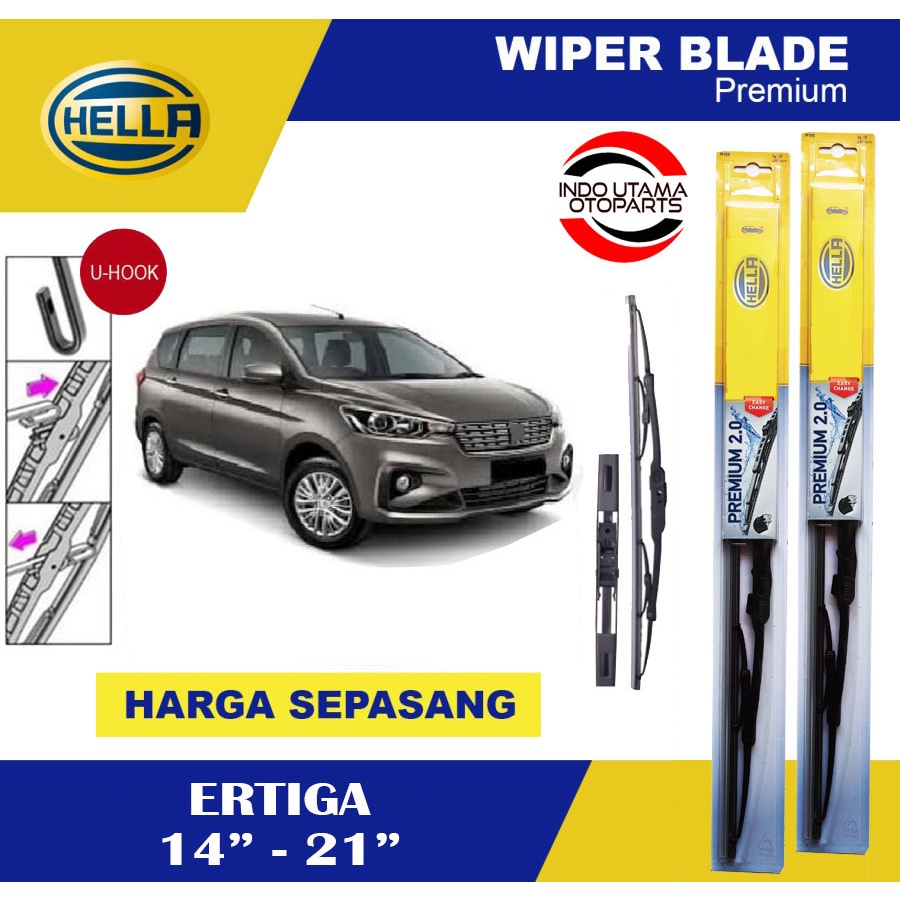 Wiper Blade Mobil Ertiga HELLA Premium 2.0 (14-21)