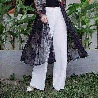 Jual CELANA KULOT SCUBA PERMIUM MURAH OOTD CELANA SCUBA PUTIH SCUBA