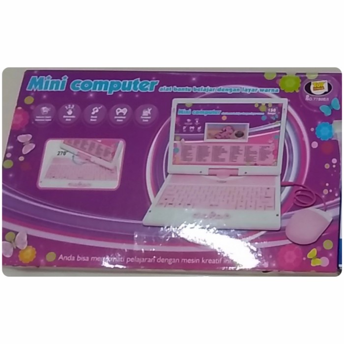 mainan mini computer, mainan anak laptop, mainan edukasi, kado