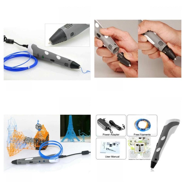 

Pendrawing- Pulpen Desain 3D Stereoscopic Printing Pen For 3D Drawing -Drawing-Pen.