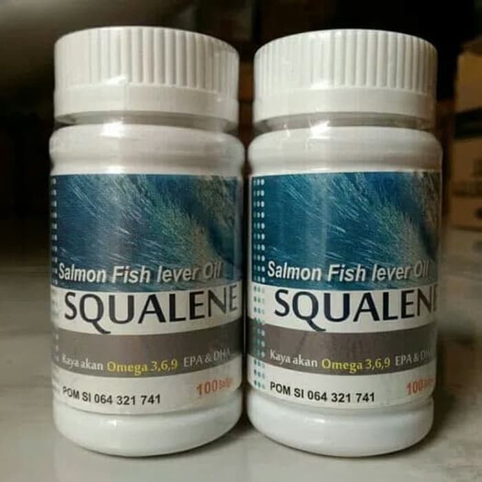 SQUALENE Minyak Ikan Salmon Omega 3 6 9 EPA DHA / Fish Liver Oil Imun Otak Anak dan Dewasa