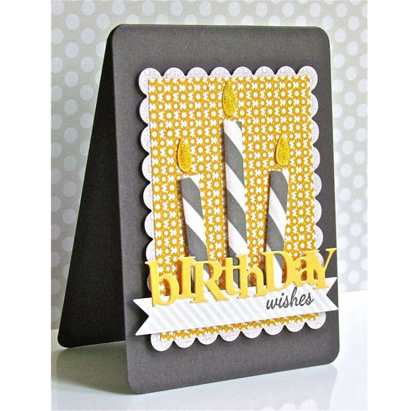 

Free Ongkir Letters Metal Die Cuts Cutting Dies happy birthday pattern For DIY Scrapbooking