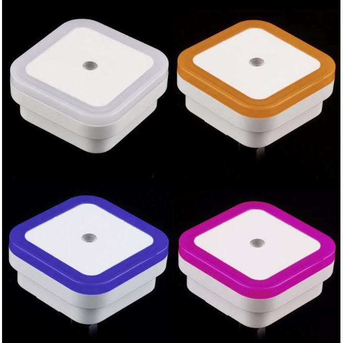 TaffLED Lampu Tidur LED Sensor Cahaya EU Plug - Pink