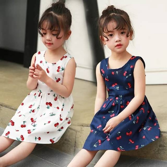 Gaun Casual Pesta Anak Perempuan - Dress Party Kids Cewek Terusan