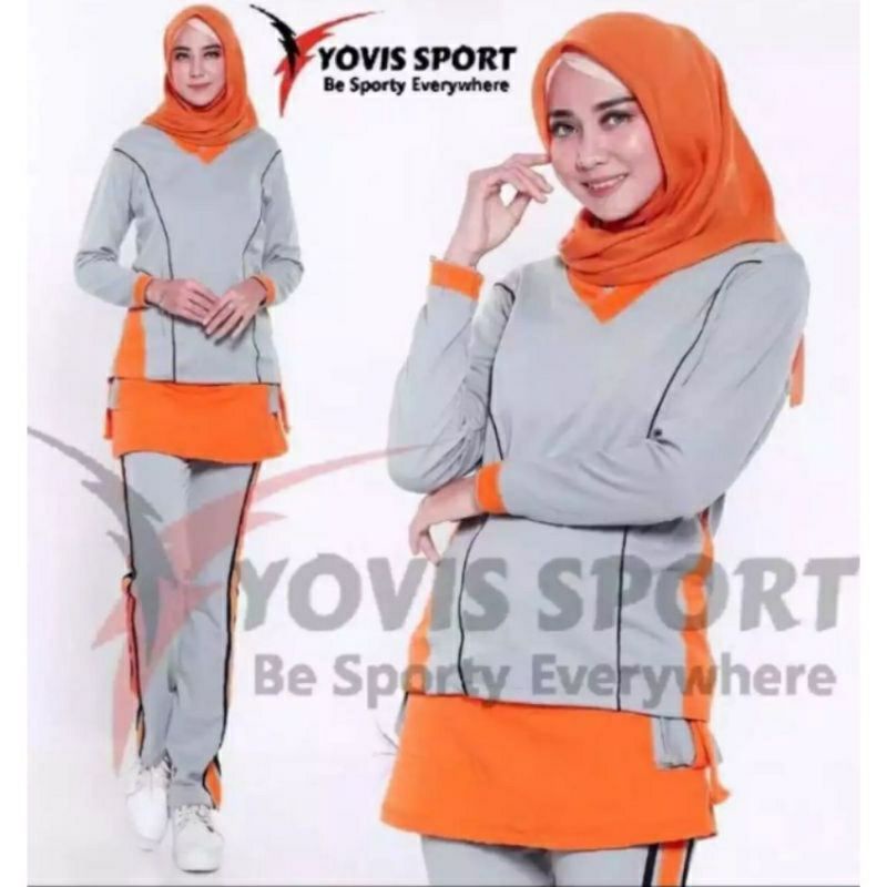 yovis jumbo setelan senam wanita