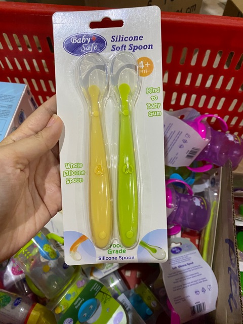 Baby Safe Silicone Soft Spoon - Sendok makan bayi SC009