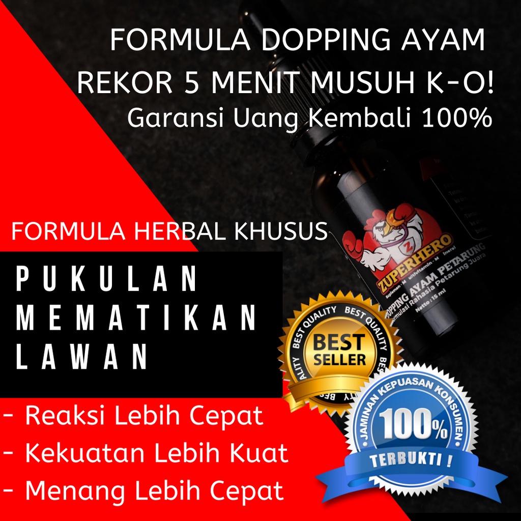 Doping Ayam Aduan Terbaik, Doping Ayam Aduan Alami, Doping Ayam Aduan dari Thailand ,Terlaris