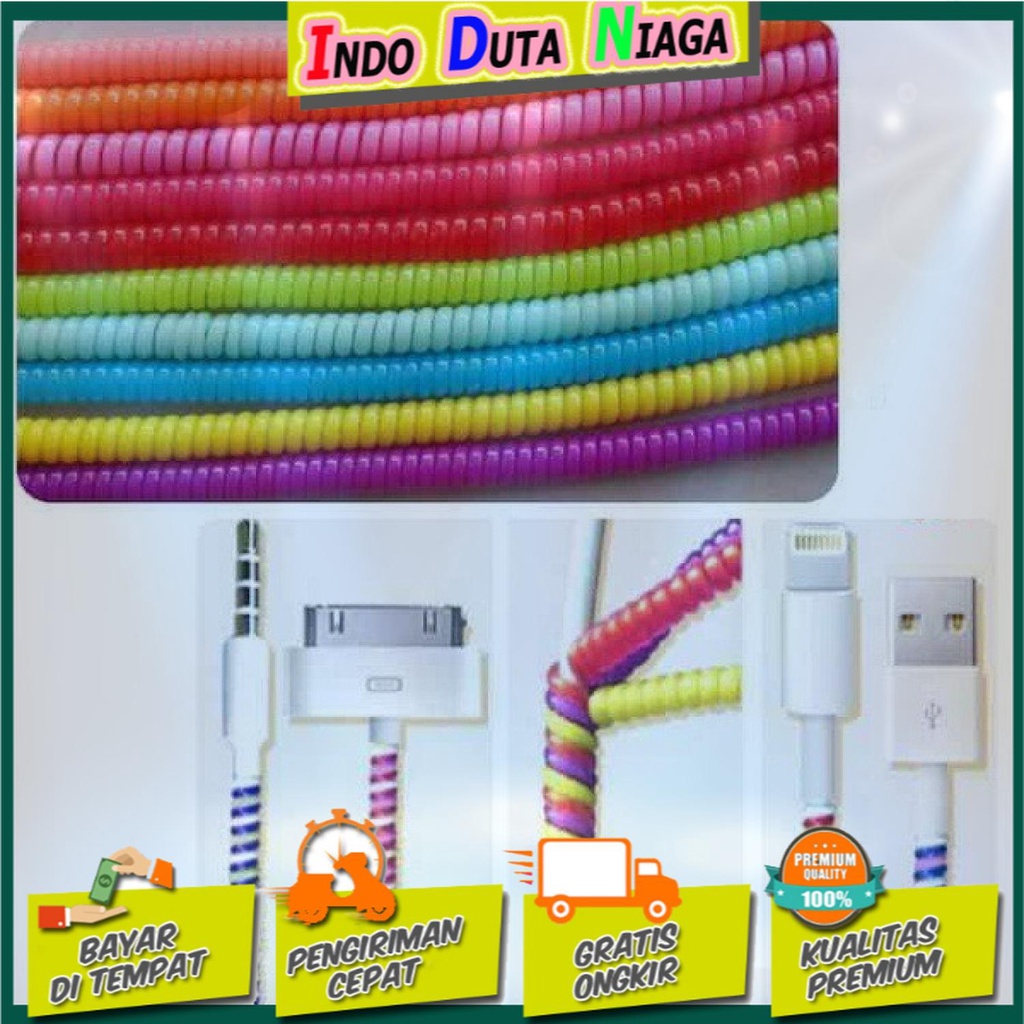 IDN TECH - Tali Spiral Untuk Pelindung Kabel 1 PCS