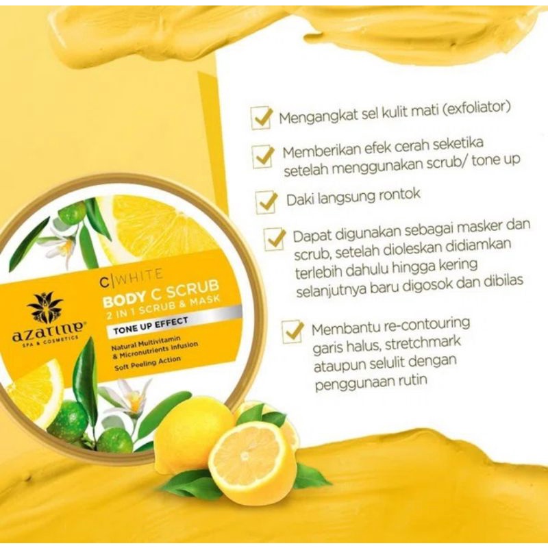 AZARINE C WHITE BODY SCRUB