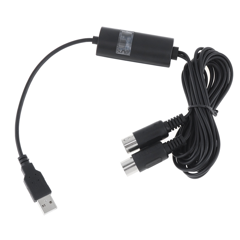 Kabel Adapter Converter USB to MIDI Panjang 2m Untuk Piano / Drum / Gitar Elektrik