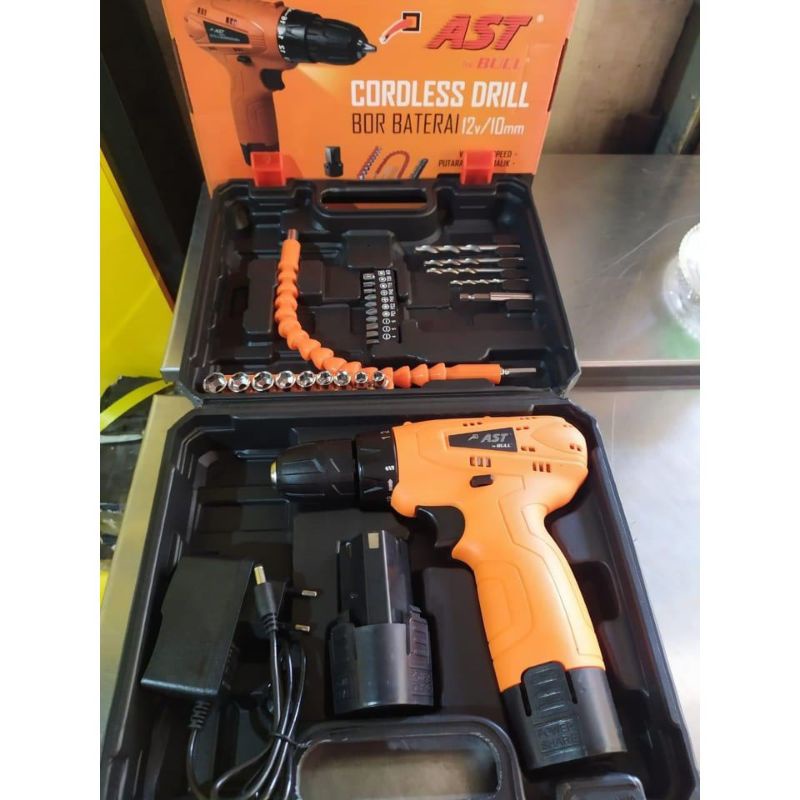 Mesin bor baterai AST 12V Set