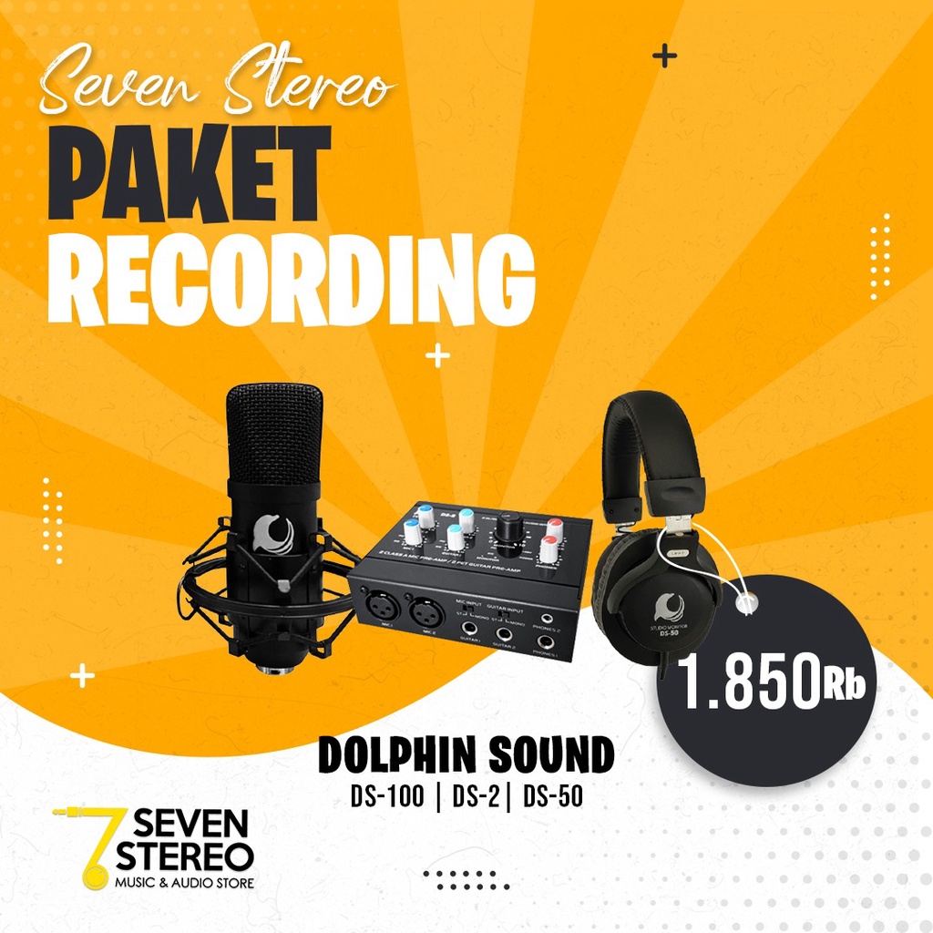 Paket Recording Dolphin Sound DS2 STUDIO Bundle Home Recording