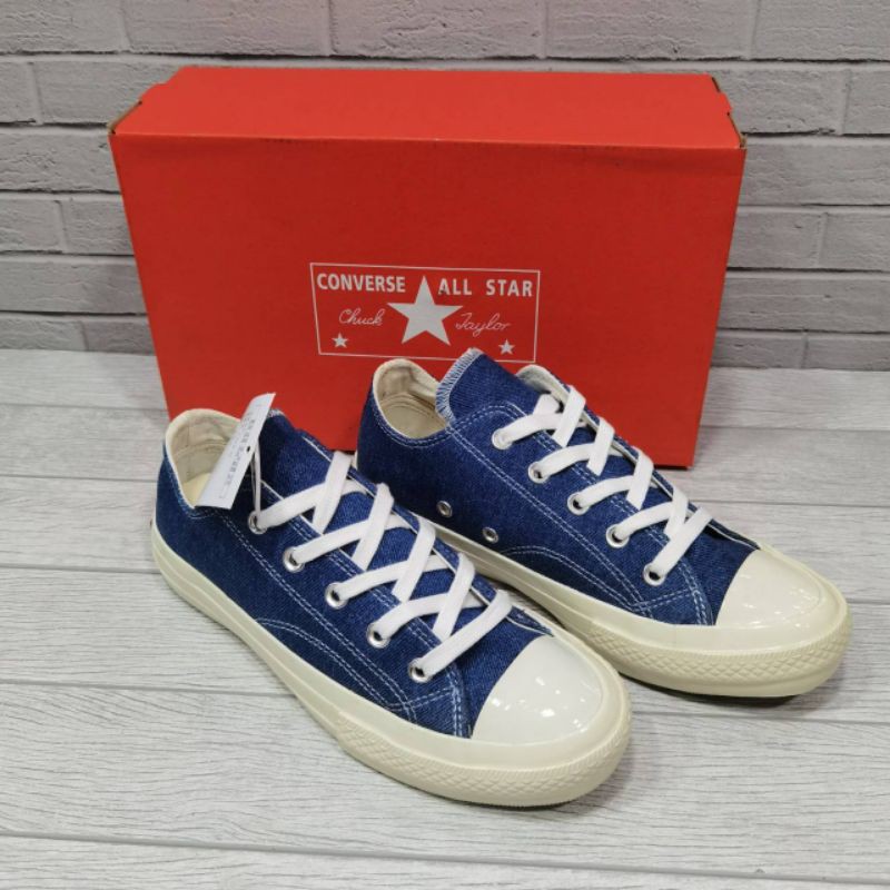 SEPATU SNEAKERS CONVERCE ALL-STAR CHUCK TAILOR 70S DENIM LOW SIZE 36-40